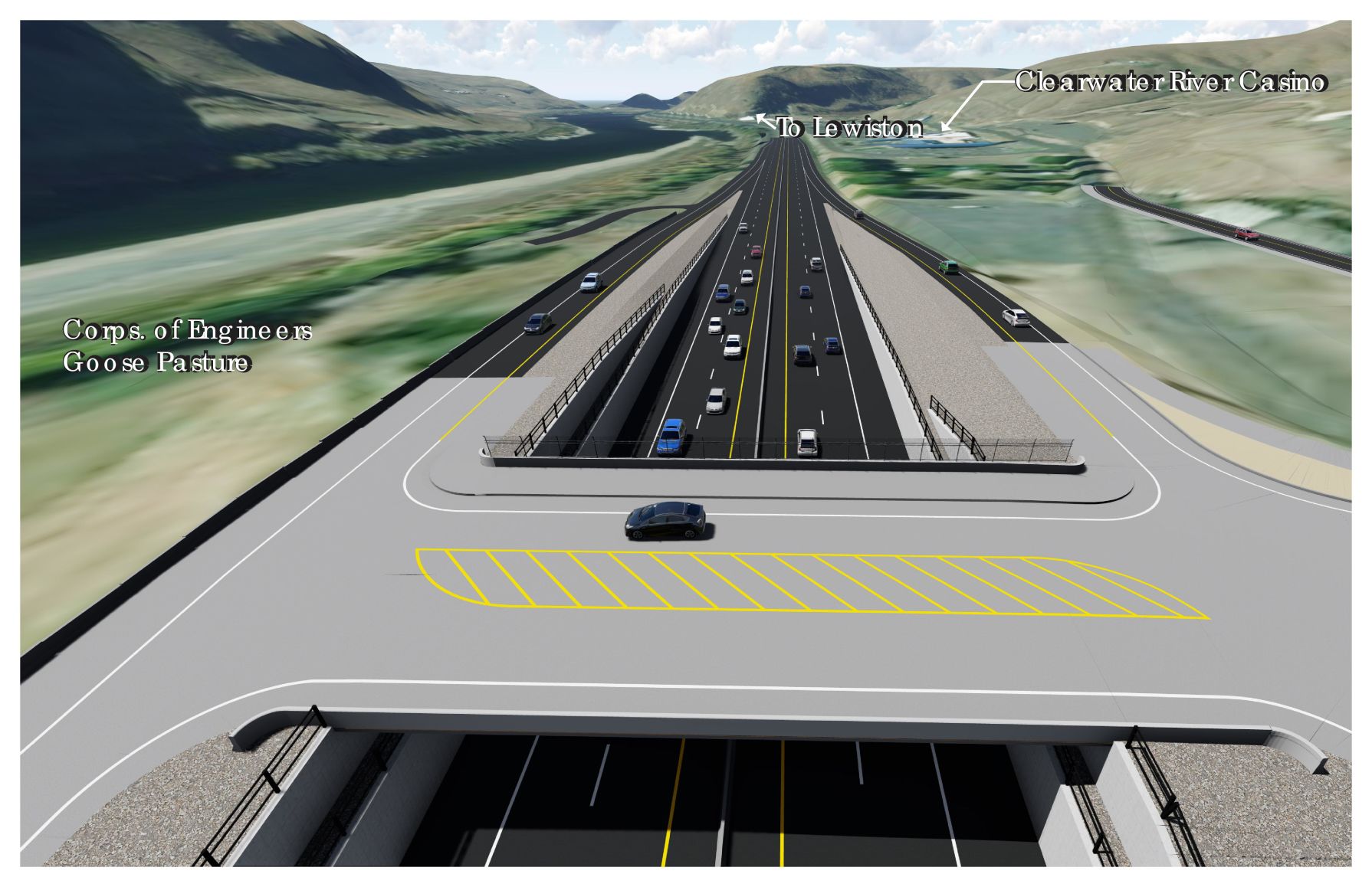 Clearwater River Casino Interchange Rendering 4